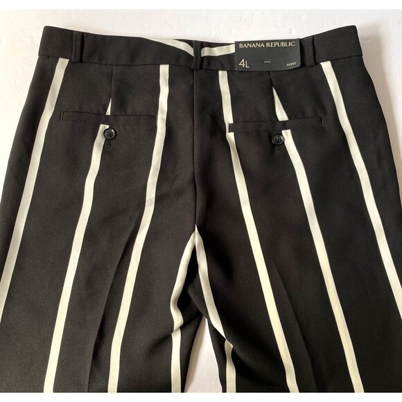 Banana Republic Avery Ankle Pants Womens 4 Long  Multi Striped Crop Trouser New - Picture 5 of 16